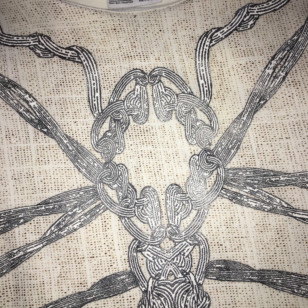 Zara Basic Rubberized White Pattern Dress Size S - image 7